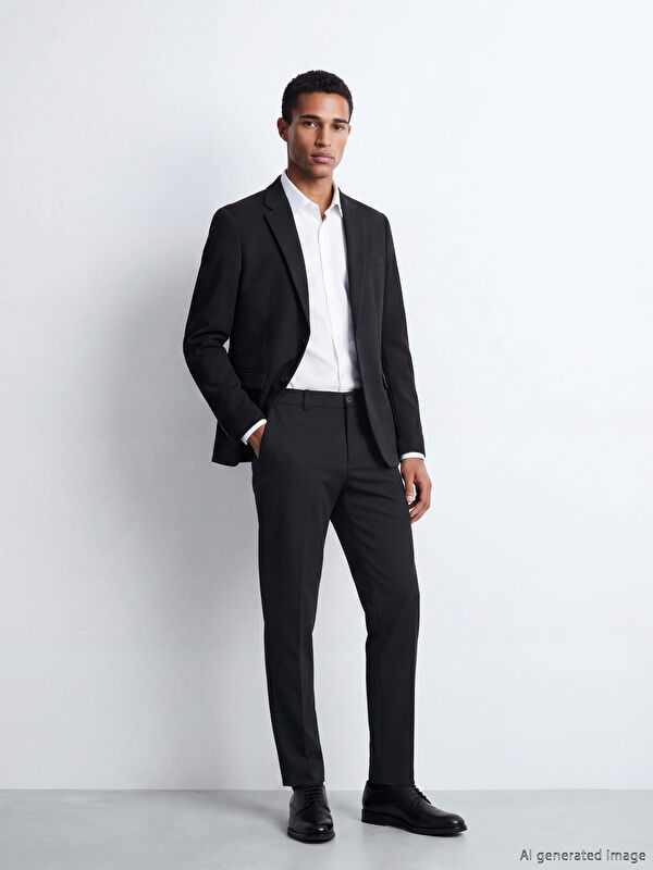 LCW BUSINESS Slim Fit Erkek Takım Elbise Pantolonu