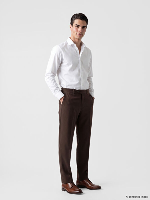 LCW BUSINESS Regular Fit Gabardin Erkek Takım Elbise Pantolonu