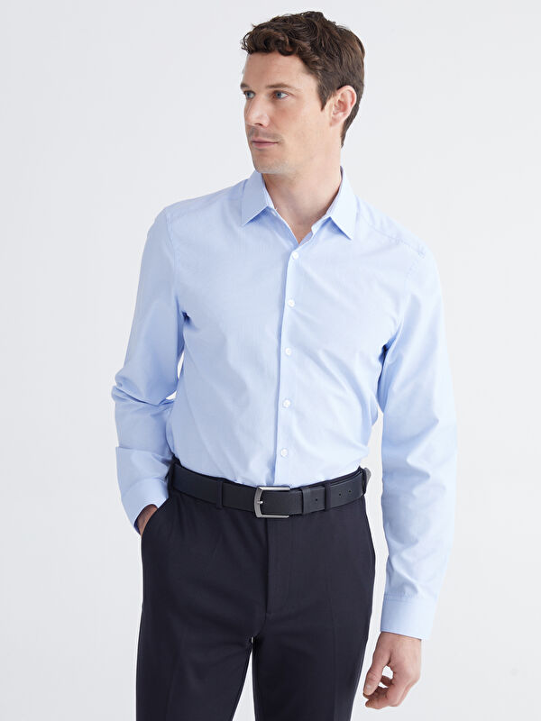 LCW BUSINESS Slim Fit Çizgili Erkek Gömlek