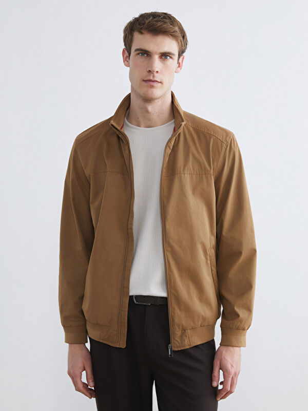 LCWAIKIKI Classic Klassisch geschnittene Herrenjacke mit Stehkragen