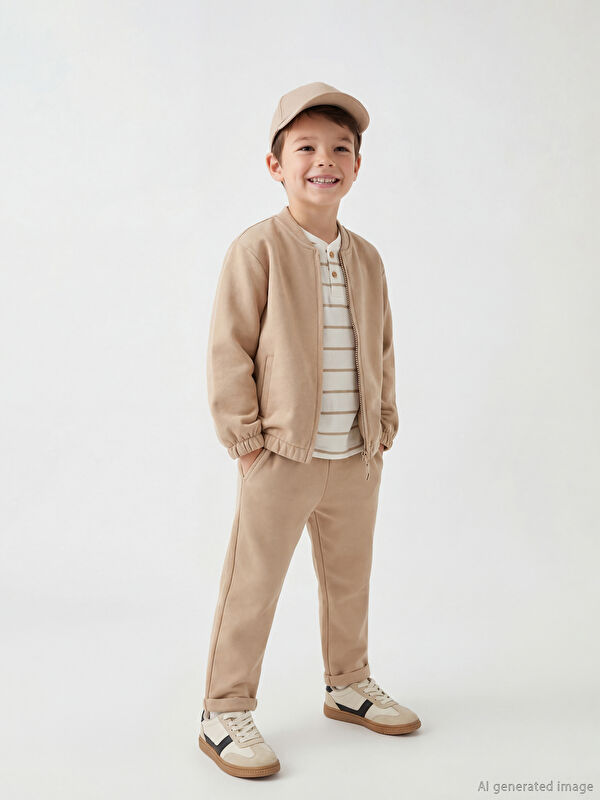 LCW Kids Bisiklet Yaka Erkek Çocuk Takım 3'lü 