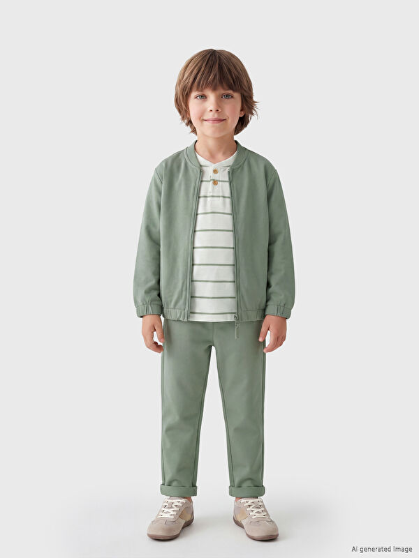 LCW Kids Bisiklet Yaka Erkek Çocuk Takım 3'lü