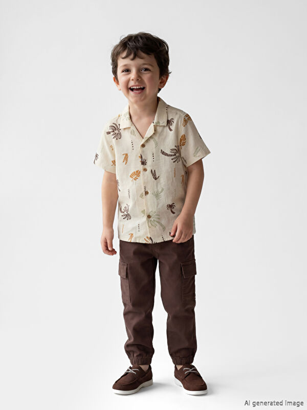 LCW Kids Elastic Waist Boys' Cargo Trousers