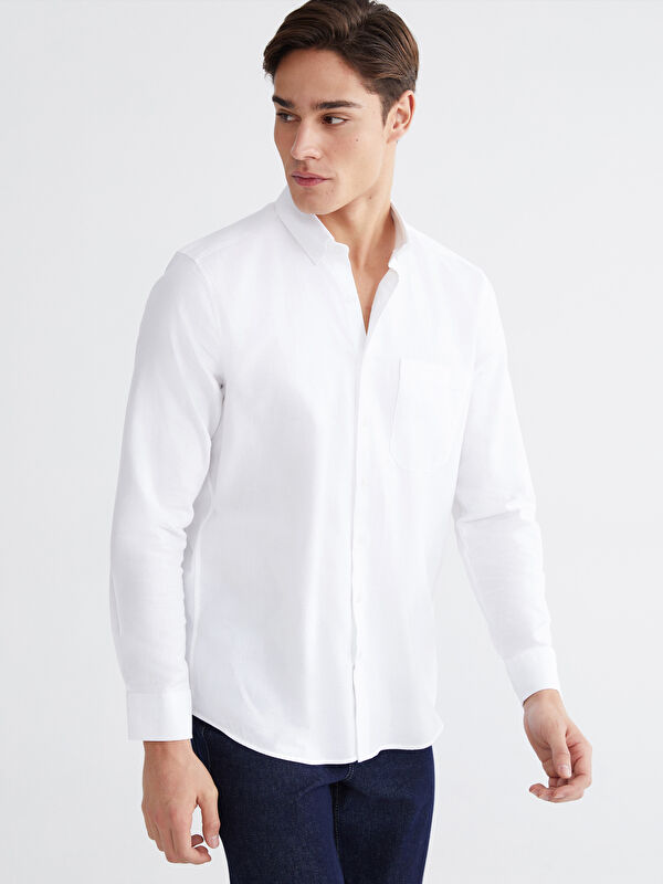 LCWAIKIKI Classic Regular Fit Gabardin Erkek Gömlek