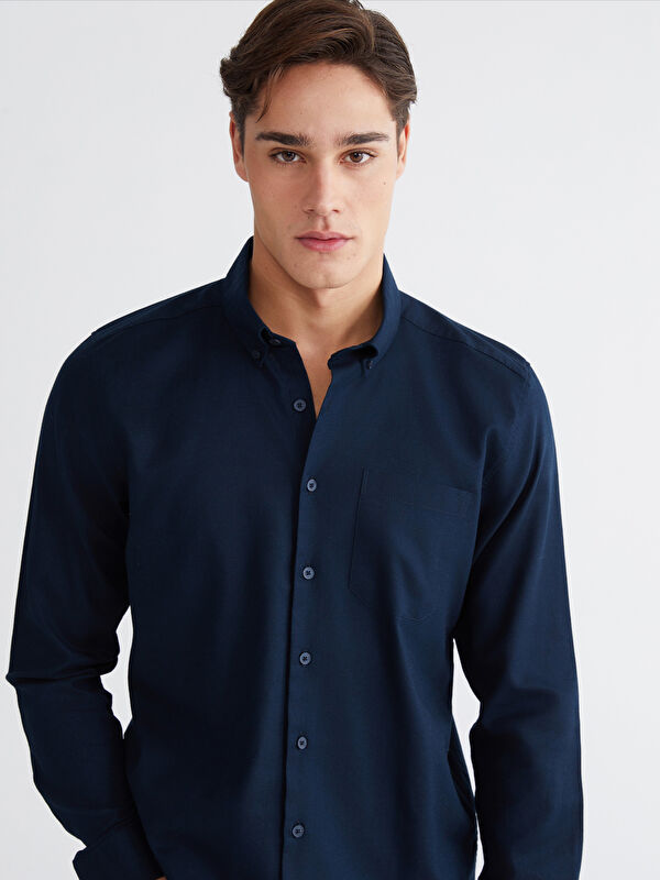 LCWAIKIKI Classic Regular Fit Gabardin Erkek Gömlek