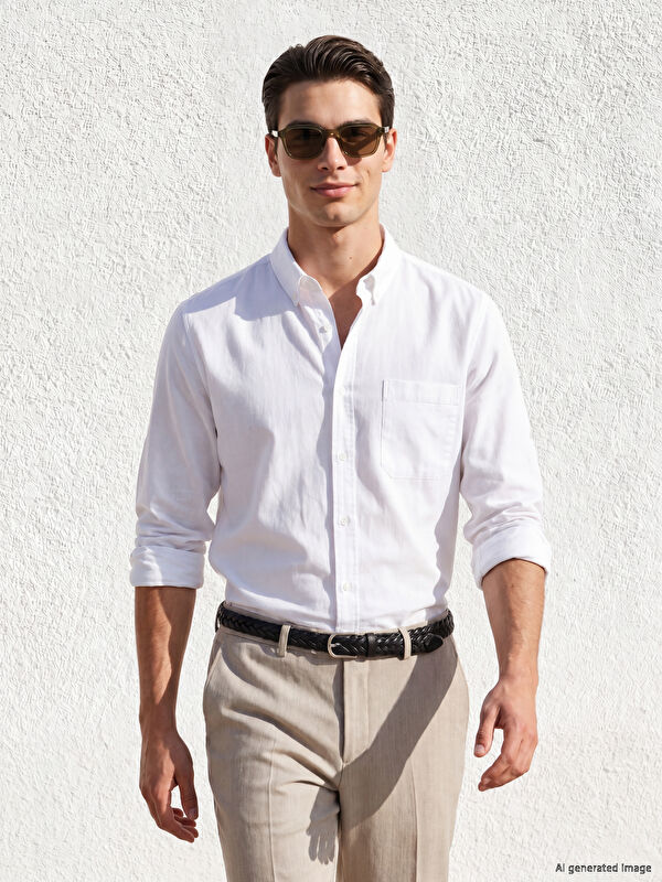LCWAIKIKI Classic Regular Fit Gabardin Erkek Gömlek