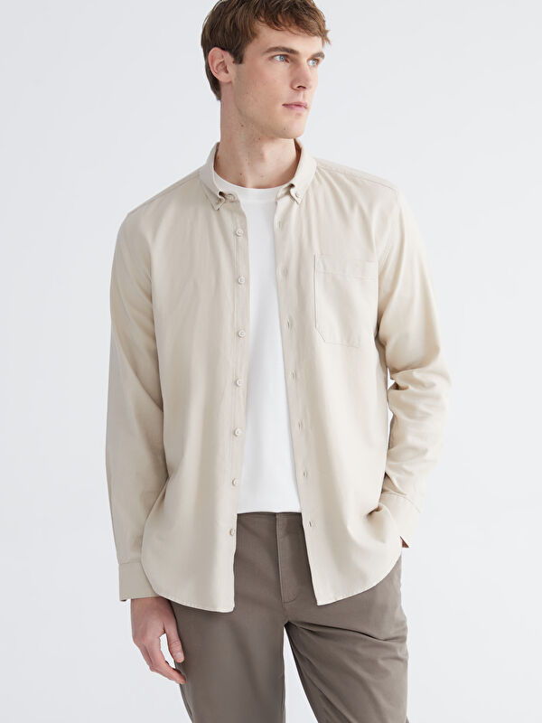 LCWAIKIKI Classic Regular Fit Gabardin Erkek Gömlek