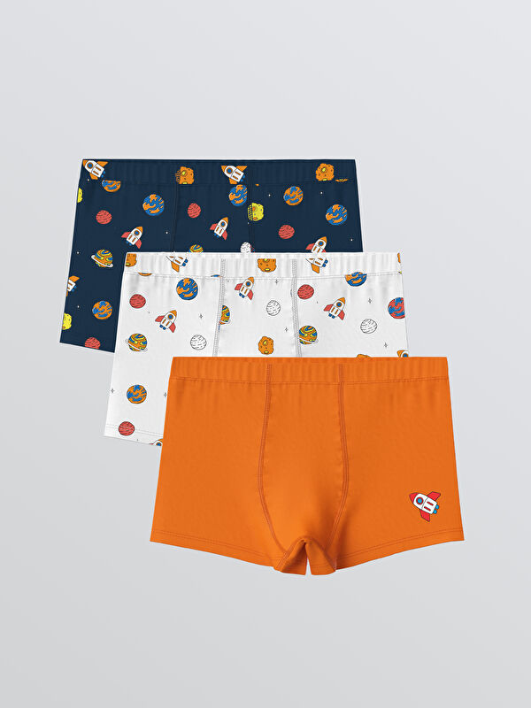 LCW Kids Baskılı Erkek Çocuk Boxer 3'lü