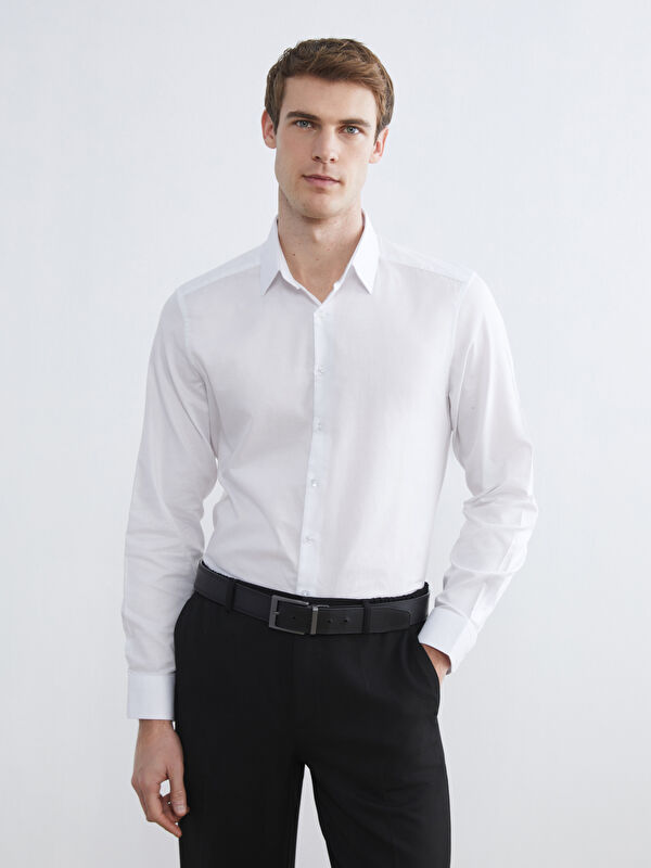 LCW BUSINESS Slim Fit Gabardine Men's Shirt