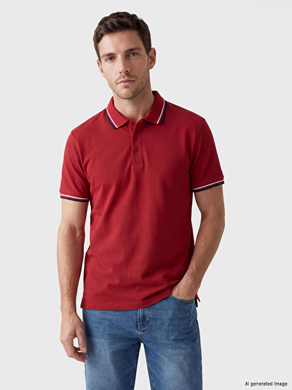 LCWAIKIKI Basic Mann Rot T-shirt