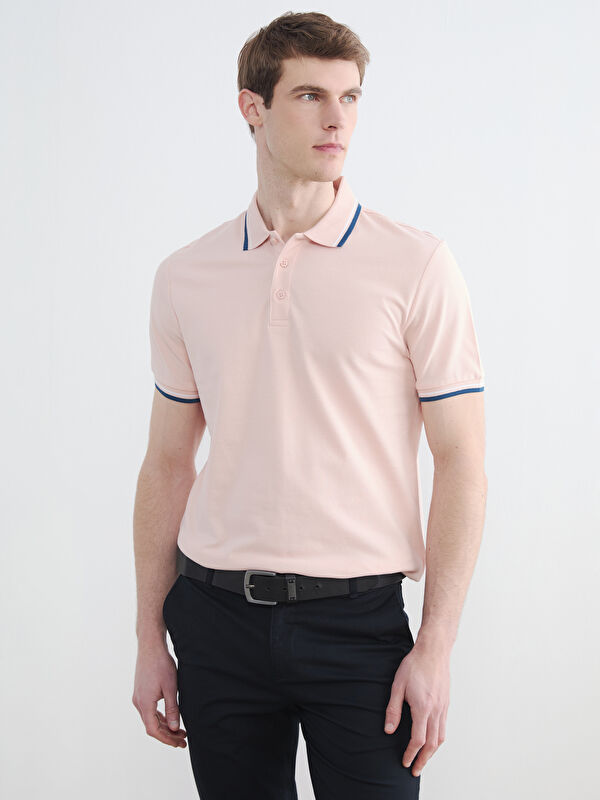 LCWAIKIKI Basic Polokragen Piqué Herren T-Shirt