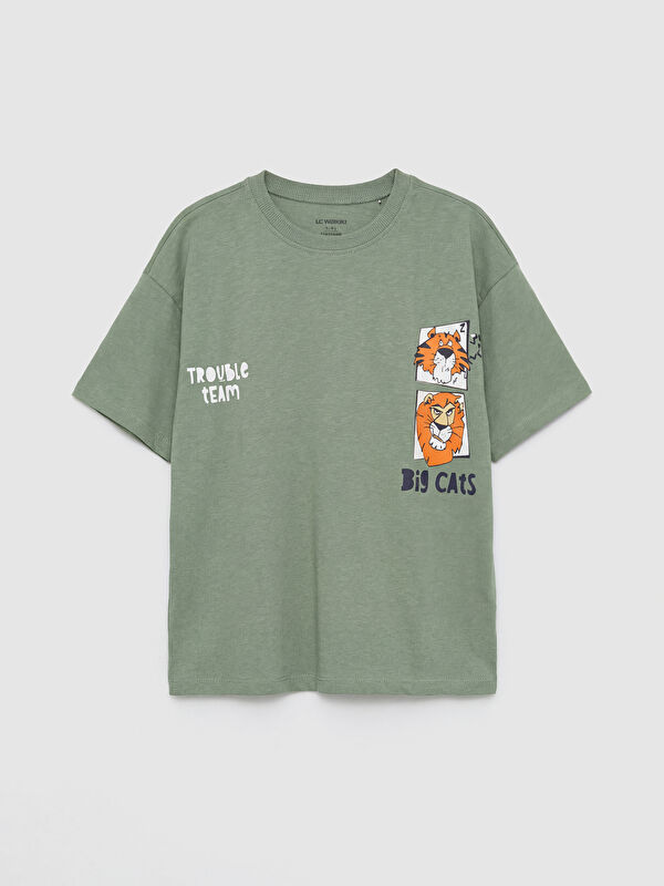 LCW Kids Baskılı Erkek Çocuk Tişört