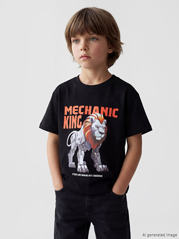 LCW Kids Baskılı Erkek Çocuk Tişört 2'li 