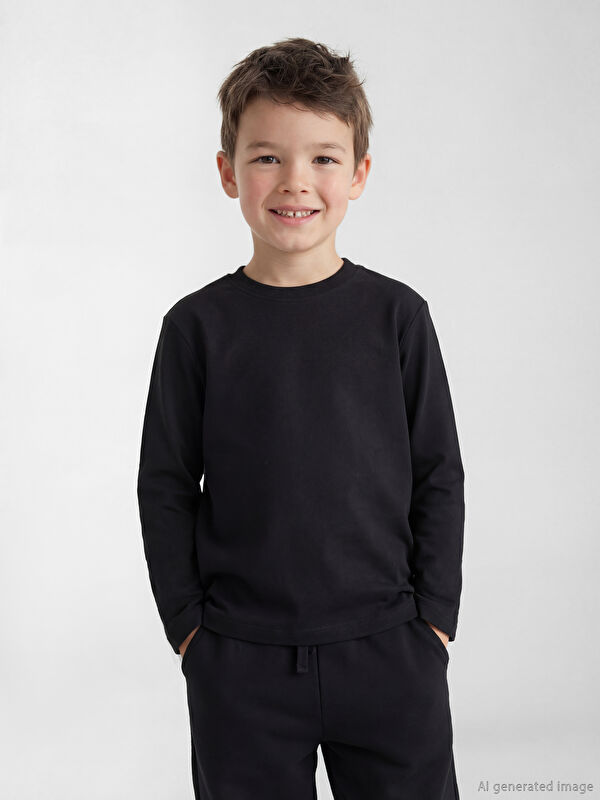 LCW Kids Bisiklet Yaka Erkek Çocuk Tişört
