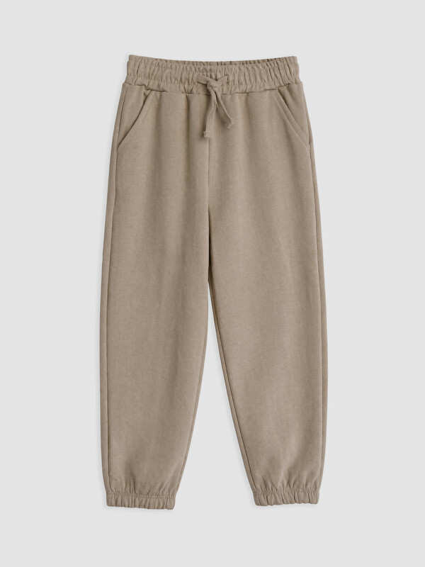 LCW Kids Pantalons de survêtement jogger Beige Garçon