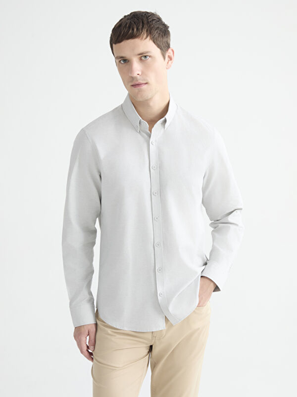 LCWAIKIKI Classic Men's Slim Fit Oxford Shirt