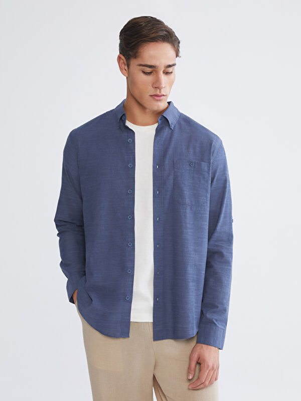LCWAIKIKI Classic Regular Fit Poplin Men's Shirt