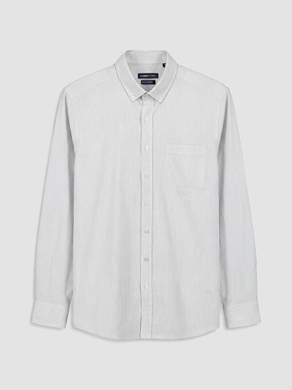 LCWAIKIKI Classic Regular Fit Çizgili Erkek Gömlek