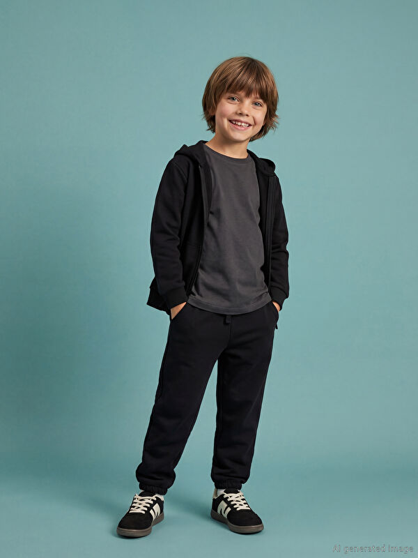 LCW Kids Beli Lastikli Erkek Çocuk Jogger Eşofman Altı