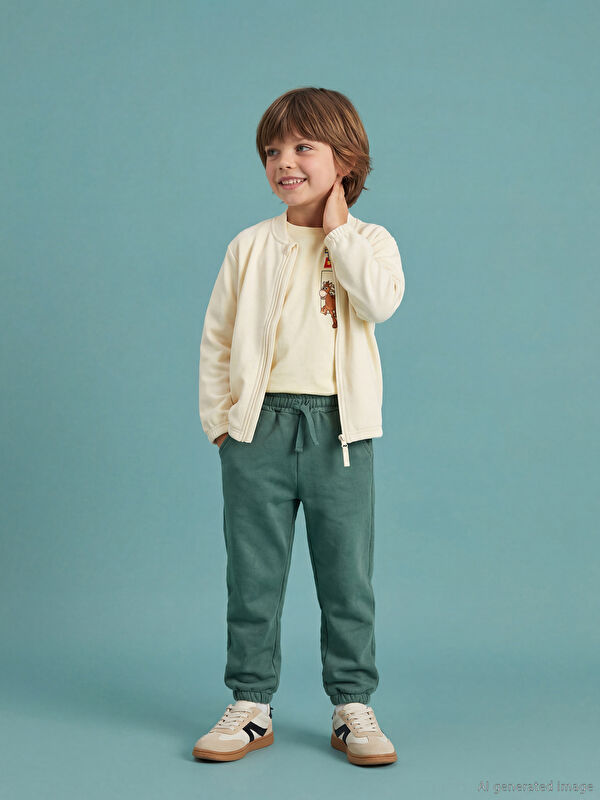 LCW Kids Beli Lastikli Erkek Çocuk Jogger Eşofman Altı