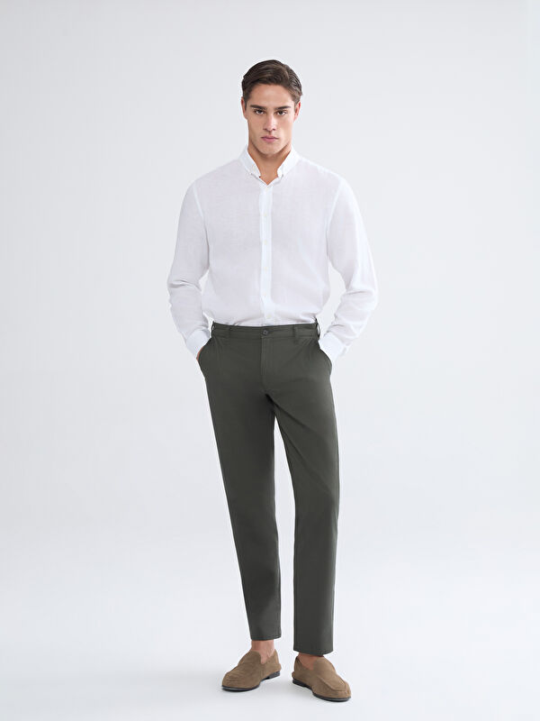 LCWAIKIKI Classic Standart Kalıp Gabardin Erkek Chino Pantolon