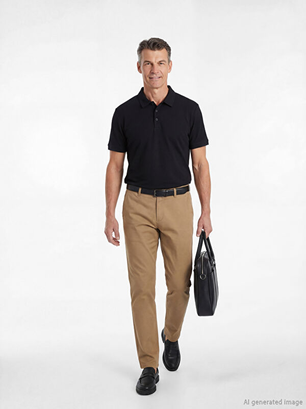 LCWAIKIKI Classic Standart Kalıp Gabardin Erkek Chino Pantolon