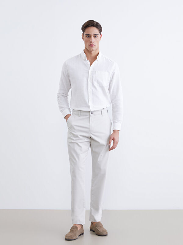 LCWAIKIKI Classic Man BEIGE Chino Trousers