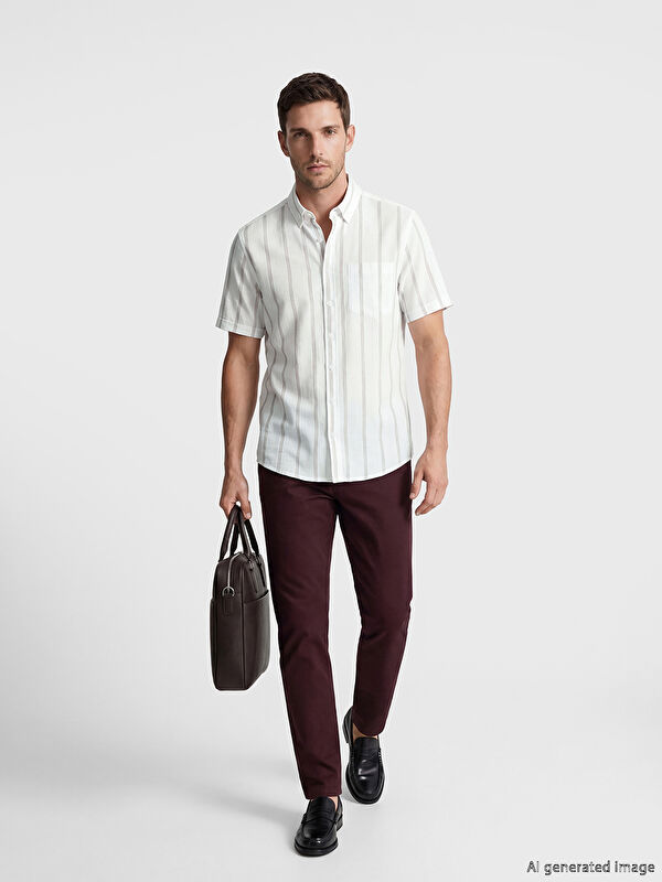 LCWAIKIKI Classic Slim Fit Men's Chino Trousers