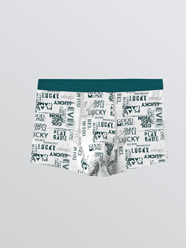 LCW Kids Yazı Baskılı Erkek Çocuk Boxer