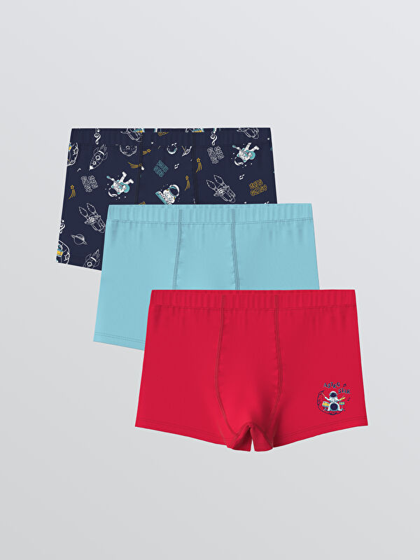 LCW Kids Desenli Erkek Çocuk Boxer 3'lü
