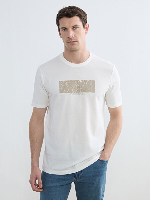 LCWAIKIKI Classic Crew Neck Printed Men's T-Shirt