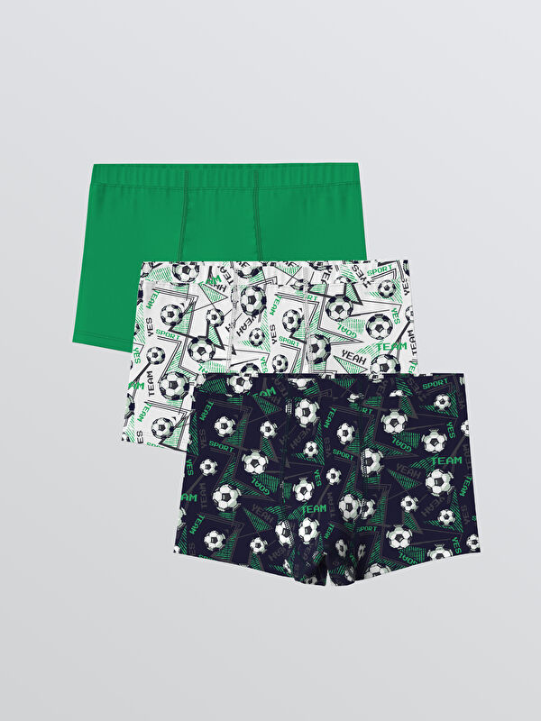 LCW Kids Baskılı Erkek Çocuk Boxer 3'lü