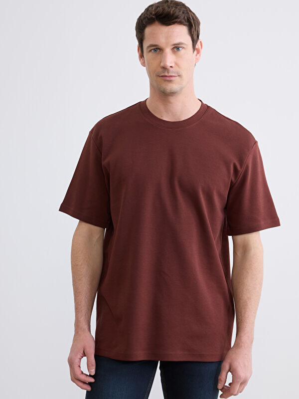 LCWAIKIKI Classic %100 Pamuk Loose Fit Basic Kalın Tişört