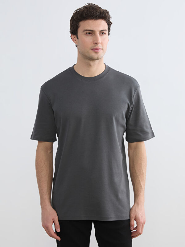 LCWAIKIKI Classic %100 Pamuk Loose Fit Basic Kalın Tişört