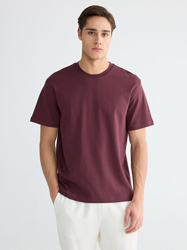 LCWAIKIKI Classic %100 Cotton Loose Fit Basic Thick T-Shirt
