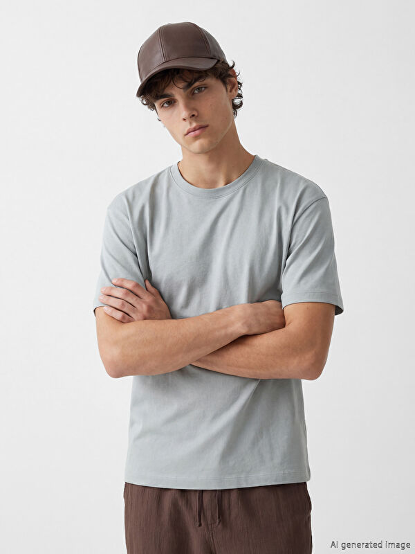 XSIDE Loose Fit Basic Thick T-Shirt