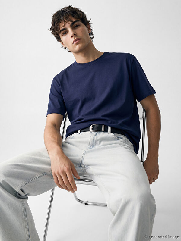 XSIDE Loose Fit Basic Thick T-Shirt
