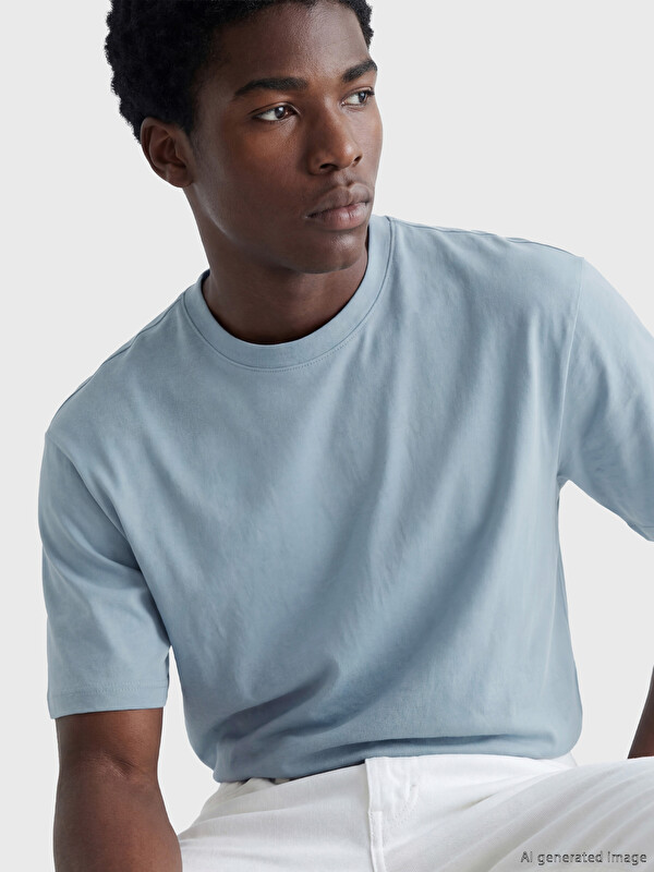 XSIDE Loose Fit Basic Thick T-Shirt