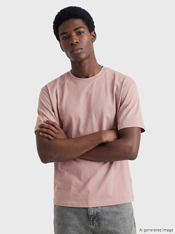 XSIDE Loose Fit Basic Kalın  Tişört
