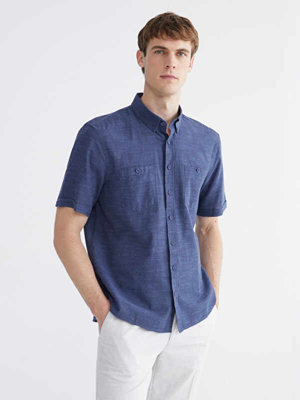 LCWAIKIKI Classic Man INDIGO Shirt