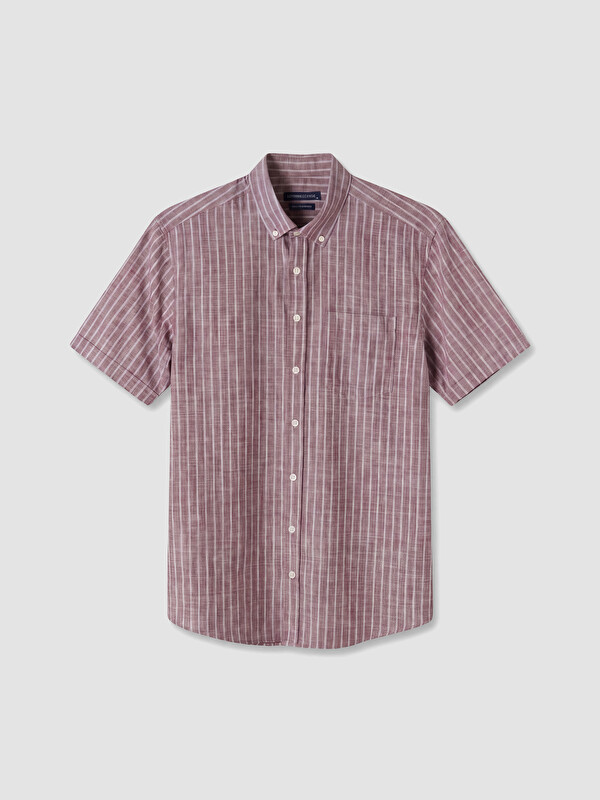 LCWAIKIKI Classic Regular Fit Çizgili Poplin Erkek Gömlek