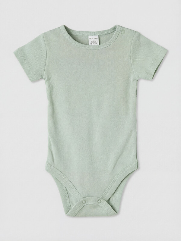 LCW baby Erkek Bebek Kısa Kollu Çıtçıtlı Body