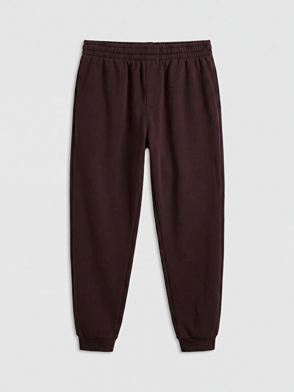 LCWAIKIKI Classic Man Plum Jogger Sweatpants