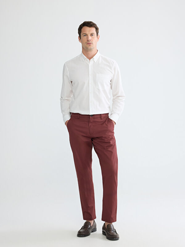 LCWAIKIKI Classic Slim Fit Gabardine Men's Chino Trousers