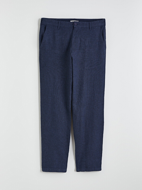 LCWAIKIKI Classic Regular Fit Linen Blend Men's Chino Trousers