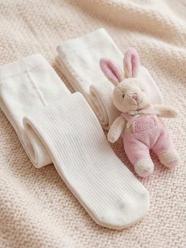 LCW baby جۆرابی تەنک بۆ کچانی ساوا ٢ پارچە