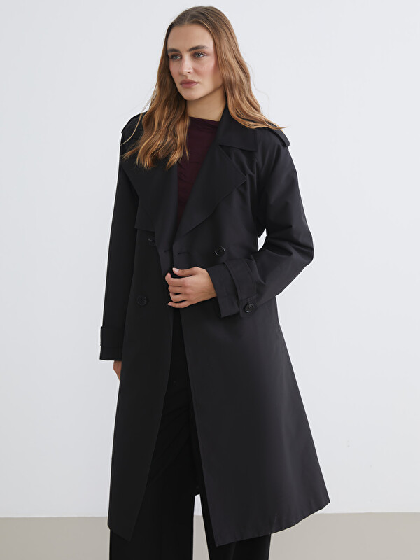 LCWAIKIKI Classic Women's Double-Breasted Trench Coat - S61955Z8