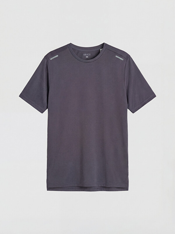 XSIDE ACTIVE Mor Bisiklet Yaka Erkek Spor Tişört - S61986Z8-HFW | LCW