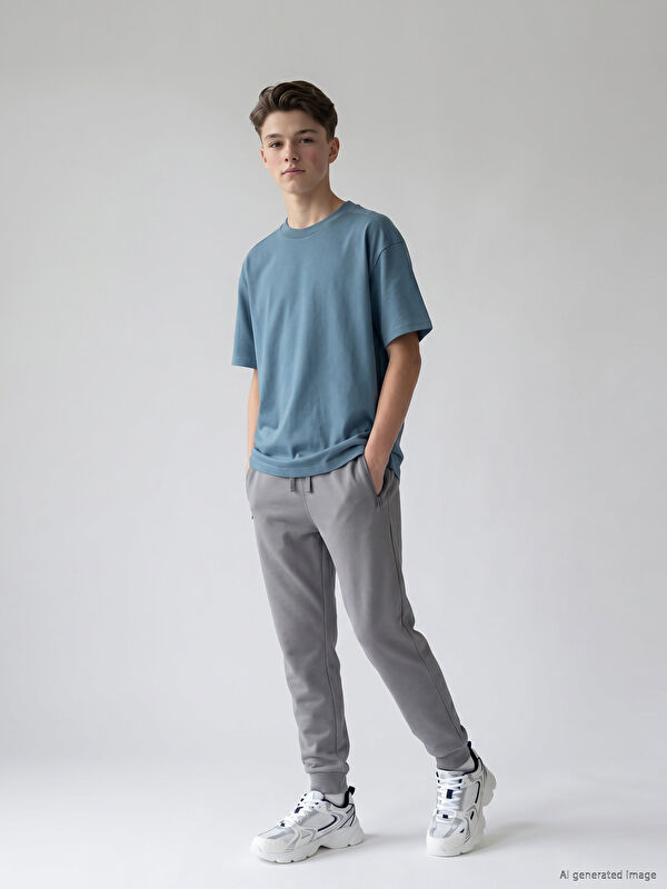 LCW Kids Elastic Waist Boys' Jogger Sweatpants