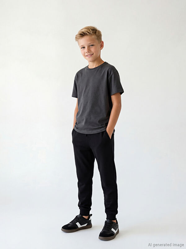 LCW Kids Beli Lastikli Erkek Çocuk Jogger Eşofman Altı
